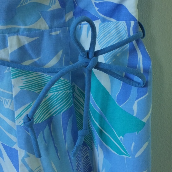 vintage floral playsuit | 1970s Sea Waves romper - Picture 13 of 16